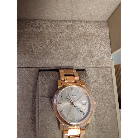 Burberry BU9233 Rose Gold Women's Watch – Sapphire Crystal – Swiss Made – NIB - Picture 10 of 10